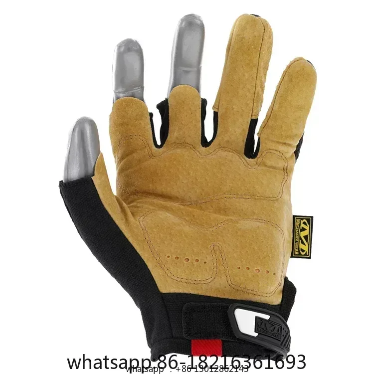 

Super technician Leather Framer's agile half finger, protective and wear-resistant riding tactical gloves for men