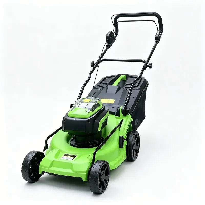 Green Power High-Efficiency Lawn Mower, 4-Stroke Petrol Lawn Cutting Machine with Grass Bag, Adjustable Cutting