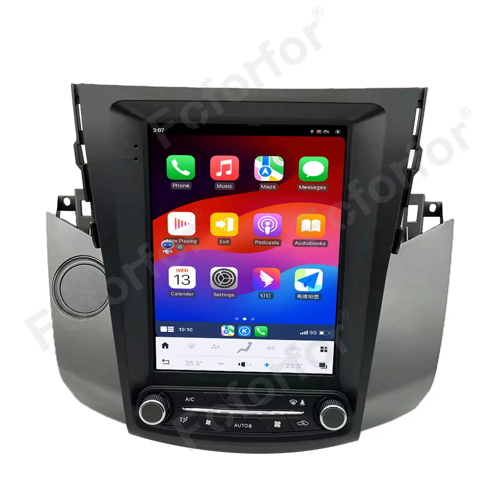 Car Radio For Toyota RAV4 2008-2012 Android 13 Multimedia Player CarPlay GPS Navigation 10.4 Inch Vertical Screen Heat Unit