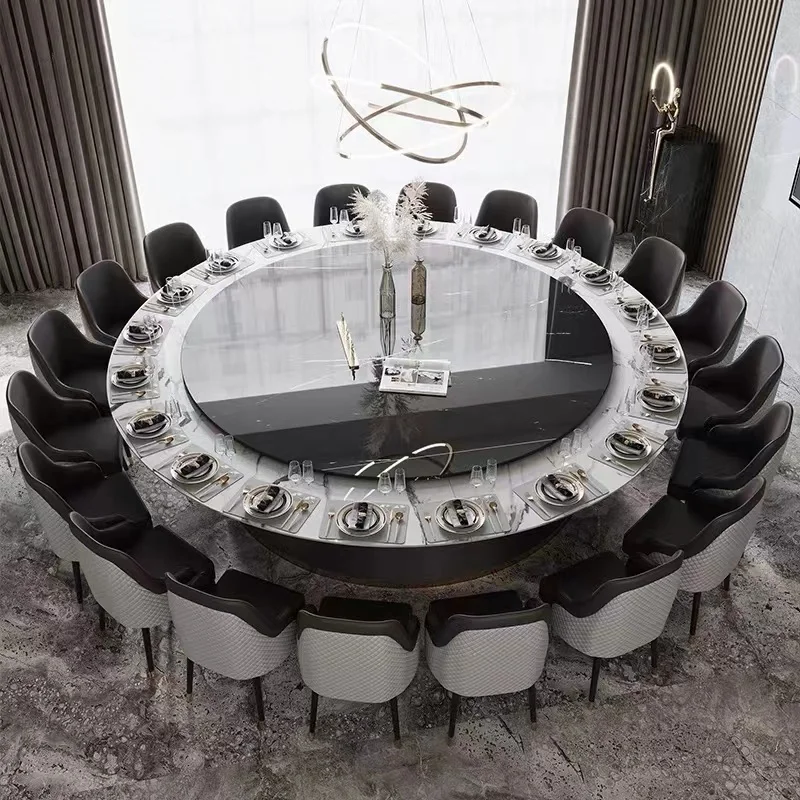 

custom.Hotel Dining Table Large Round Marble Table Marble 20-person Restaurant Club Restaurant Round Modern Dinin