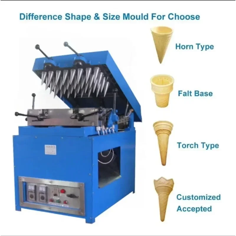 Commercial Soft Machine Soft Ice Cream Machine Cone Wafer Making Machine Small Edible Coffee Cup Maker