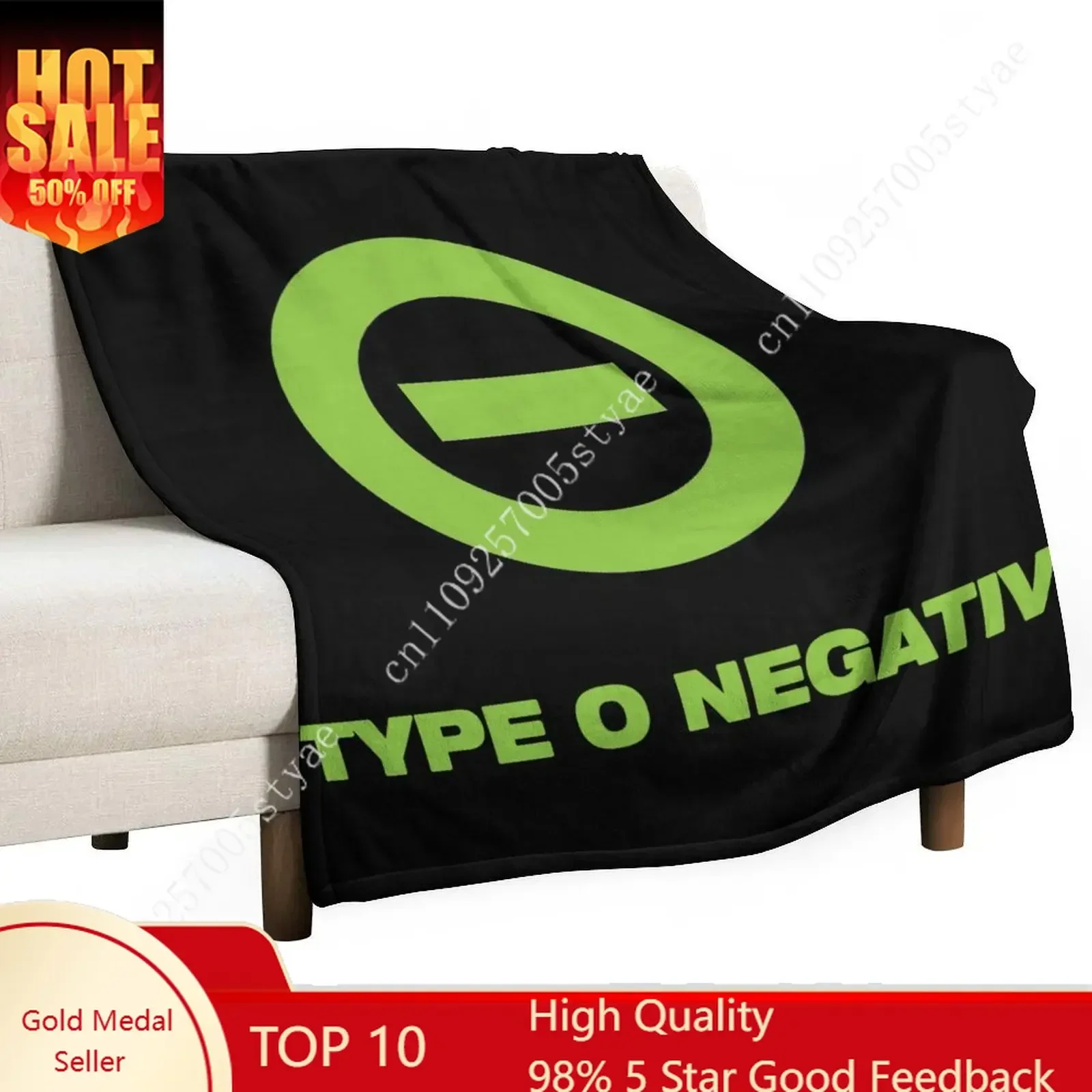 Type O Negative Band Flannel Blankets Are Soft Comfortable and Warm Perfect for Winter Naps Homes Offices Travel Camping