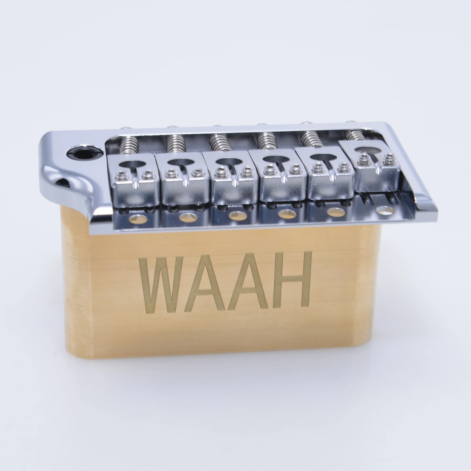 WAAH Guitar Tremolo Bridge for PRS Style CNC Machined Ultra 52.5mm Brass 6 Screws Knife Edge for STcaster Guitar