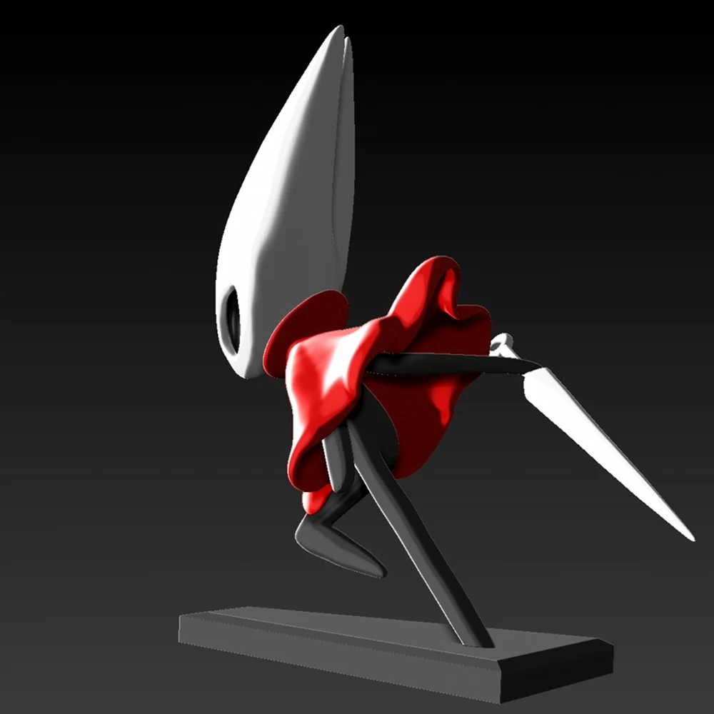 1/24 Hollow Knight Grey Resin Figurine Toy Unpainted GK Doll Unassembled 3D Print Assembly Miniature Reduction Statue Toy - Image 5