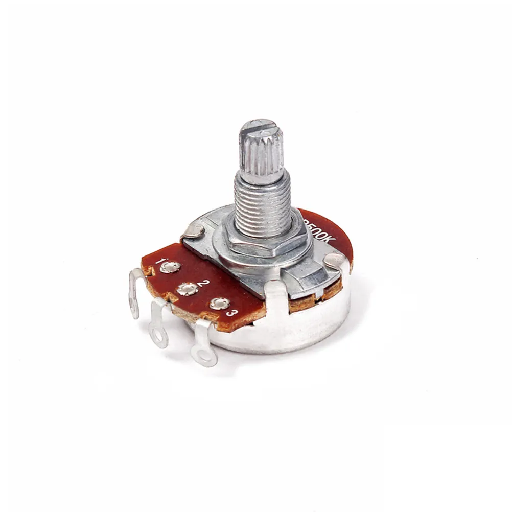 B500k Guitar Full Size Long Knurled Split Shaft Potentiometers Volume Tone Controls Audio Potentiometers Guitar Potentiometer