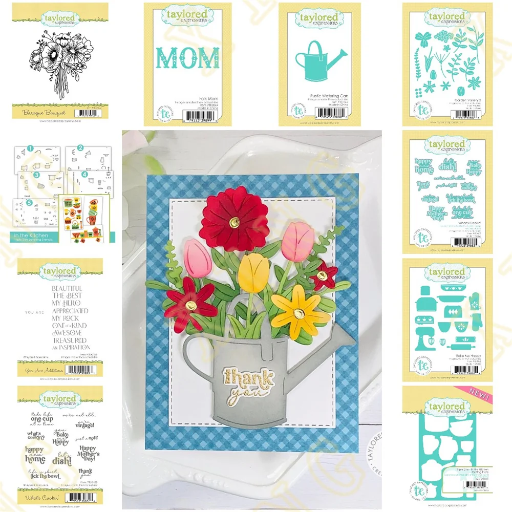 

Happy Mother's Day Folk Mom Flowers Metal Cutting Dies Stamps Stencil DIY Scrapbooking Card Stencil Paper Cards Handmade Album