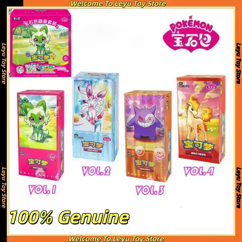 IN STOCK Original Pokemon Gem Pack Cards Vol.4 Vol.3 Vol.2 Vol.1 Trading PTCG Deck Sprigatito Eevee Pikachu Gengar Card Gift