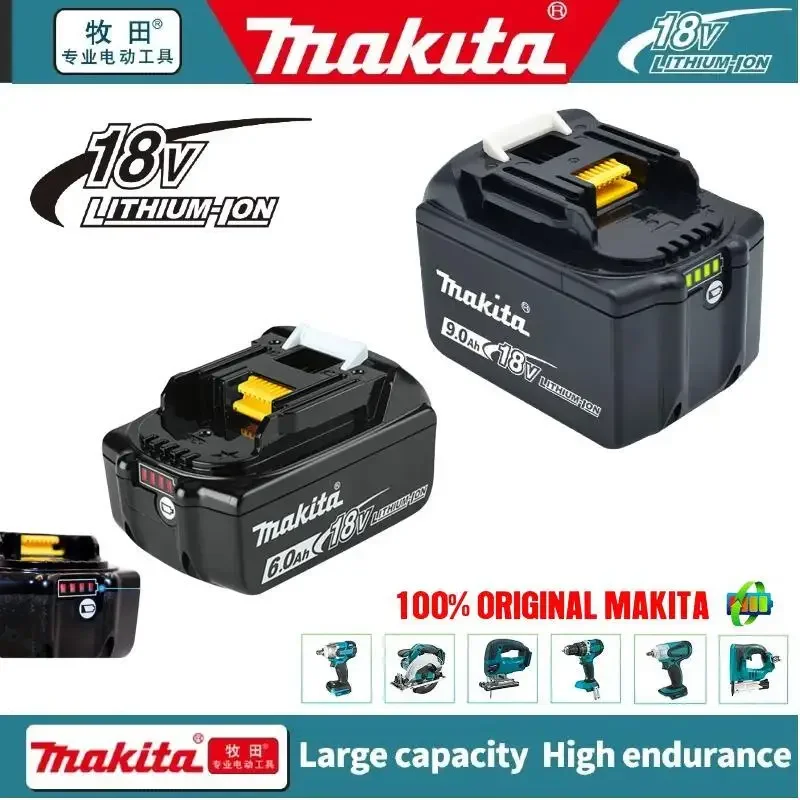 

2024 Upgraded 9A/2A/6A Original Makita 18V Battery BL1830B BL1850B BL1850 BL1840 BL1860 BL1815 Replacement Lithium Battery