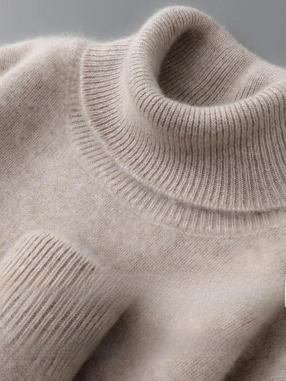 

Утепленный мужской свитер из 100% чистой шерсти с высоким воротником, двойной вязки, осенне-зимний, свободный крой, кашемировая рубашка в повседневном стиле