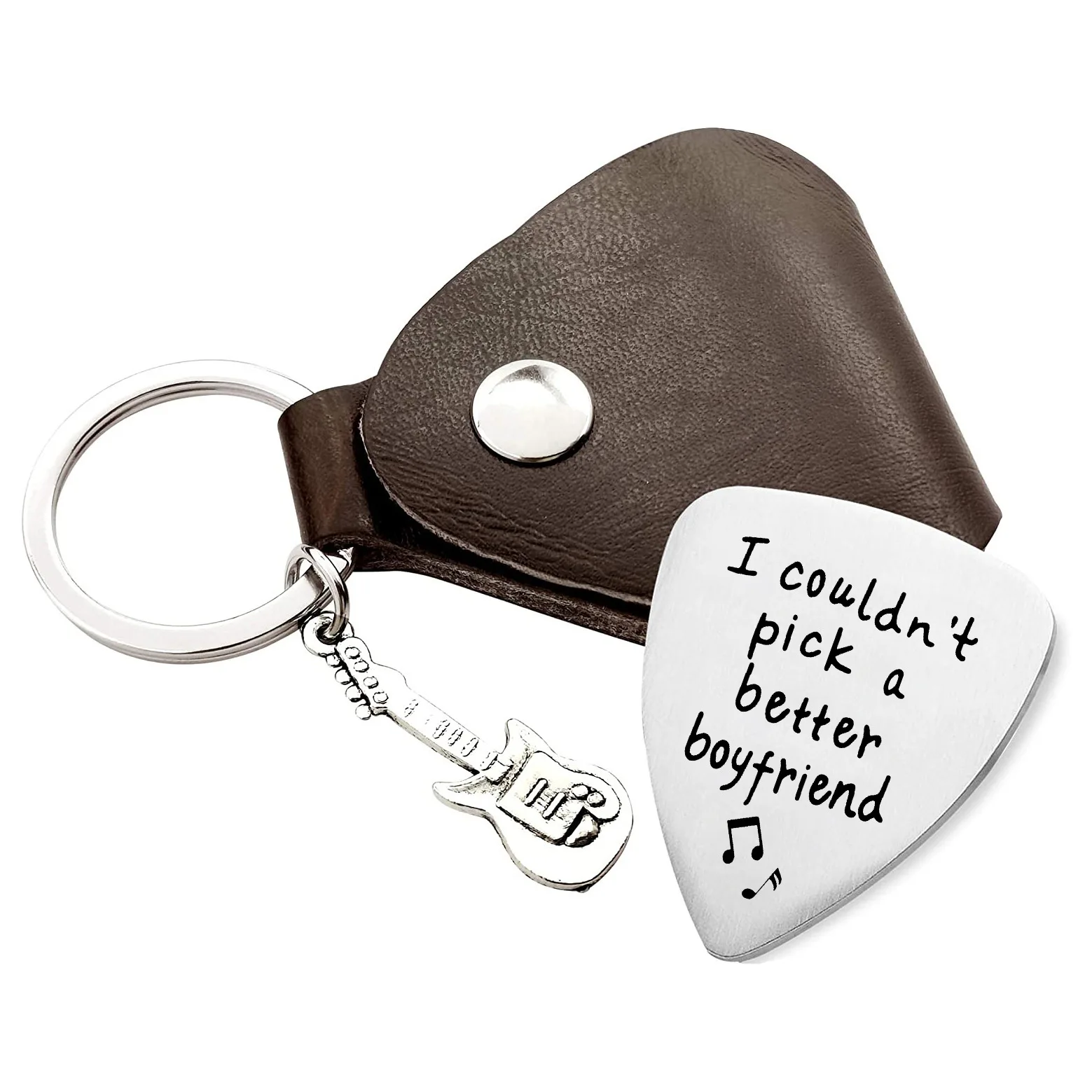 Boyfriend Birthday Valentine's Day Gift - I Couldn't Pick A Better Boyfriend Guitar Pick, Personalized Gifts for Musician Man