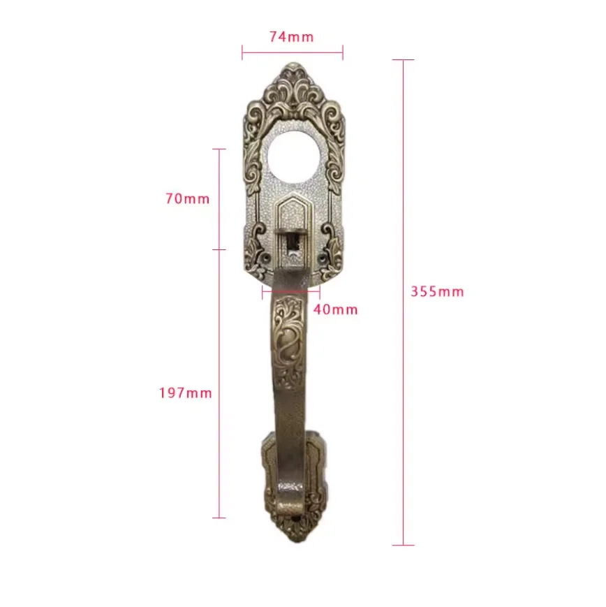 Classic Zinc Antique Bronze Door Lockset