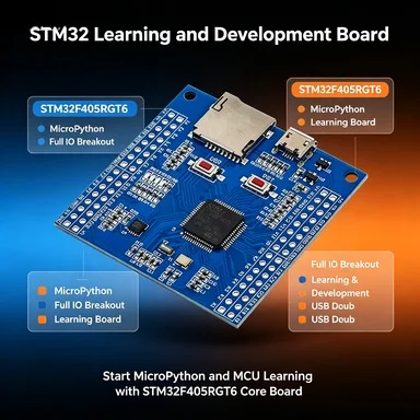 STM32F405RGT6 STM32 Core Board for Python, Full IO Learning Module, MicroPython Dev Board