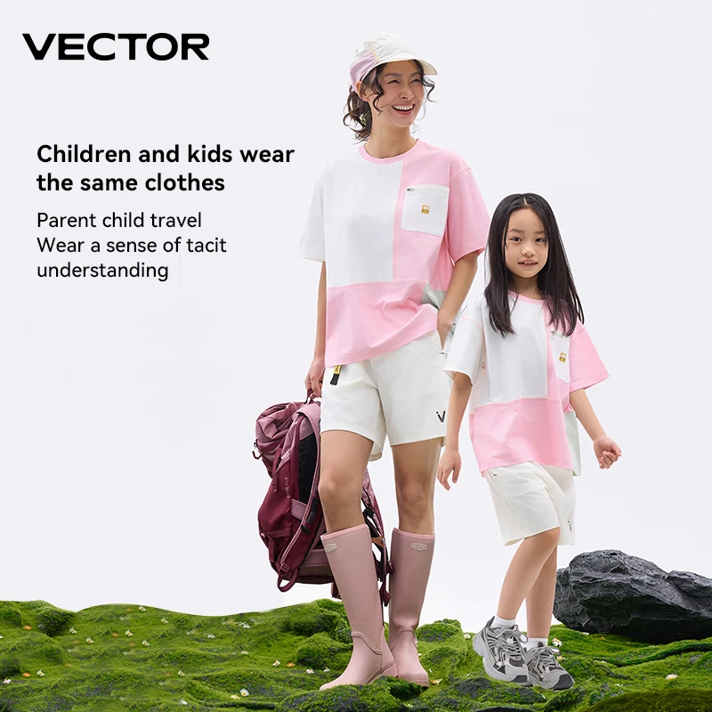 VECTOR Damska letnia koszulka pochłaniająca pot Szybkoschnąca koszulka z krótkim rękawem Przyjazny dla skóry Filtr przeciwsłoneczny Wędkarstwo Piesze wycieczki Surfingowe koszulki