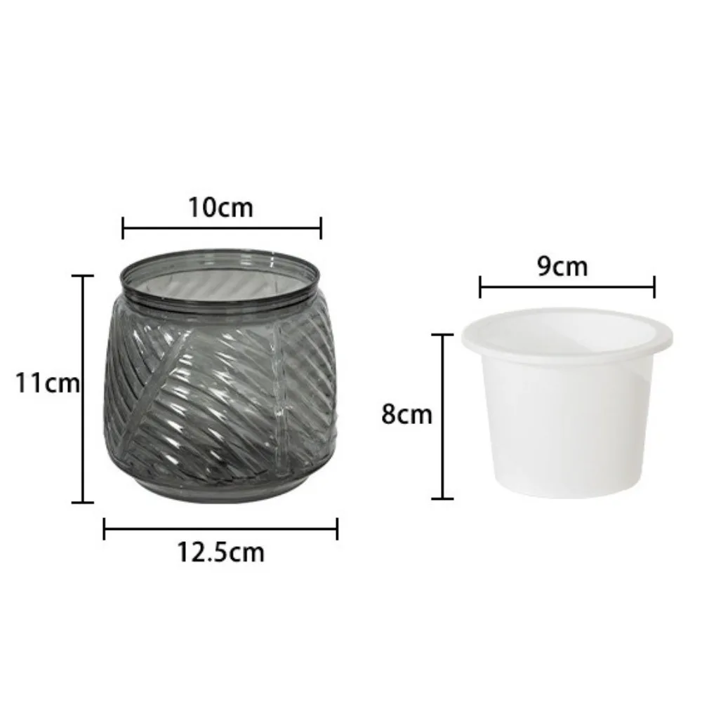 New Self Watering Hydroponic Plants Pot Plastic Removable Mini Succulent Planter Tabletop Vase Office Bonsai Decor
