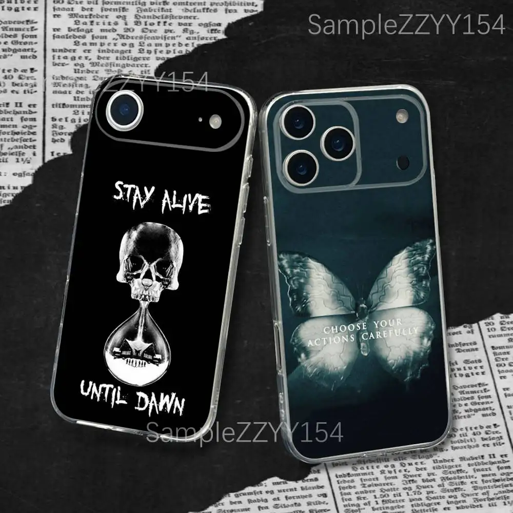 

Game U-Until Dawn Phone Case For iPhone 17,16,15,14,13,12,11 Plus,Pro,Max,XR,XS,X,7,8 Plus,SE,Mini Transparent Silm Fit Soft