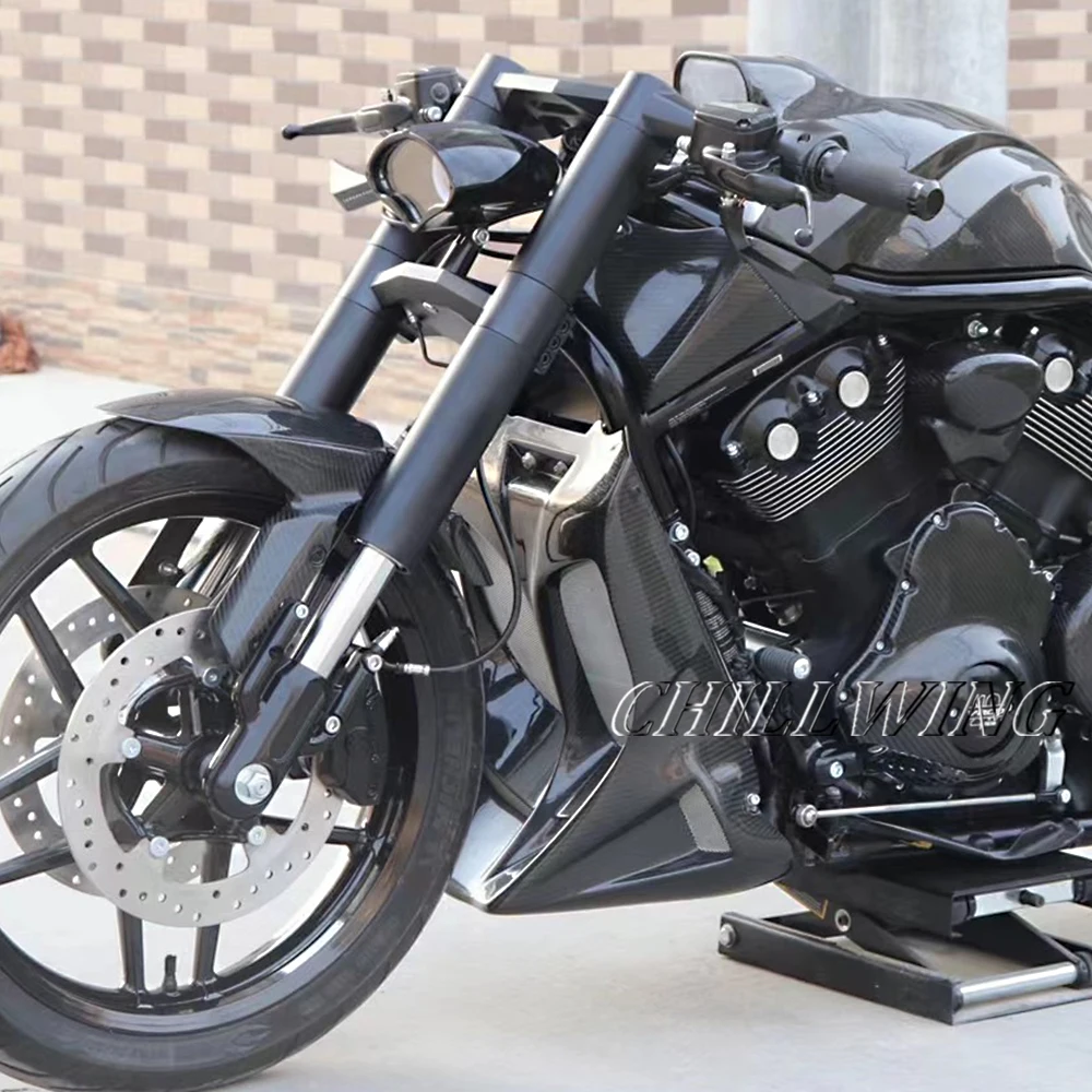 Fit for Harley V-Rod VROD VRSC Night Rod VRSCDX Muscle VRSCF VRSCAW VRSCA 2002-2017 Carbon Fiber Radiator Water Tank Cover Kit