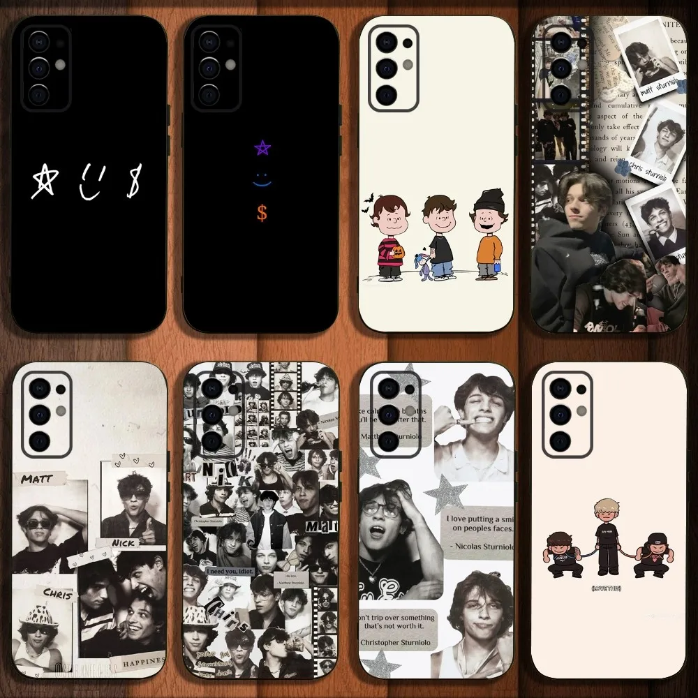 

Sturniolo Triplets Phone Case For Samsung S24,S21,S22,S23,S30,Ultra,S20,Plus,Fe,Lite,Note,10,9,5G Black Soft Cover
