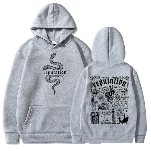 Imagen 2 del producto Último código de tendencia Taylor Reputation Sudadera con capucha de moda Reputation Fans de música Love sudaderas con capucha estilo Punk callejero