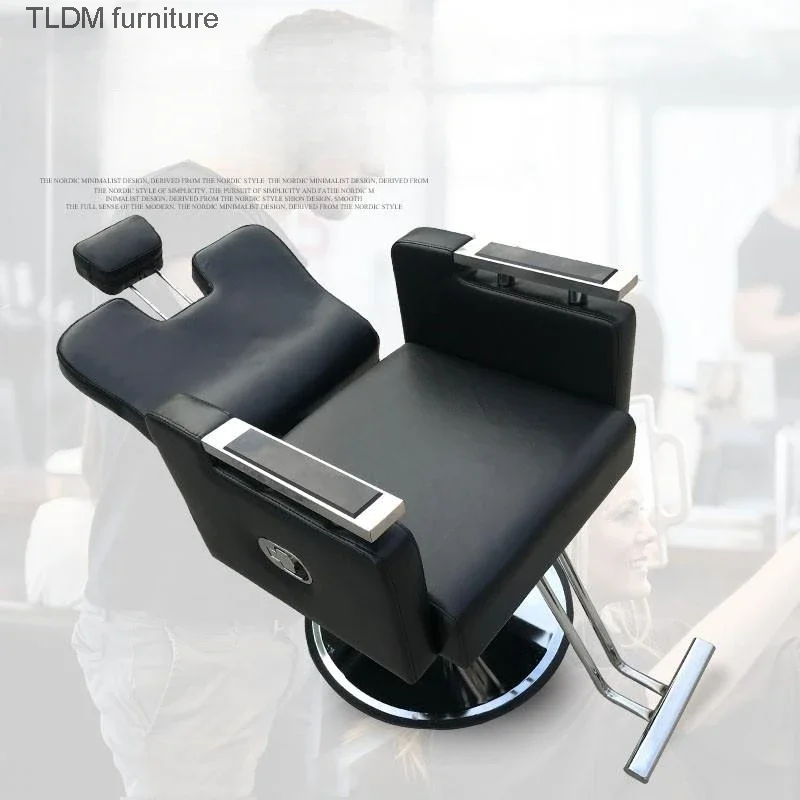 Makeup Hairdressing Barber Chairs Barbershop Hair Salon Hairstylist Adjust Barber Chair Chaise Coiffeuse Beauty Furniture QF50BC