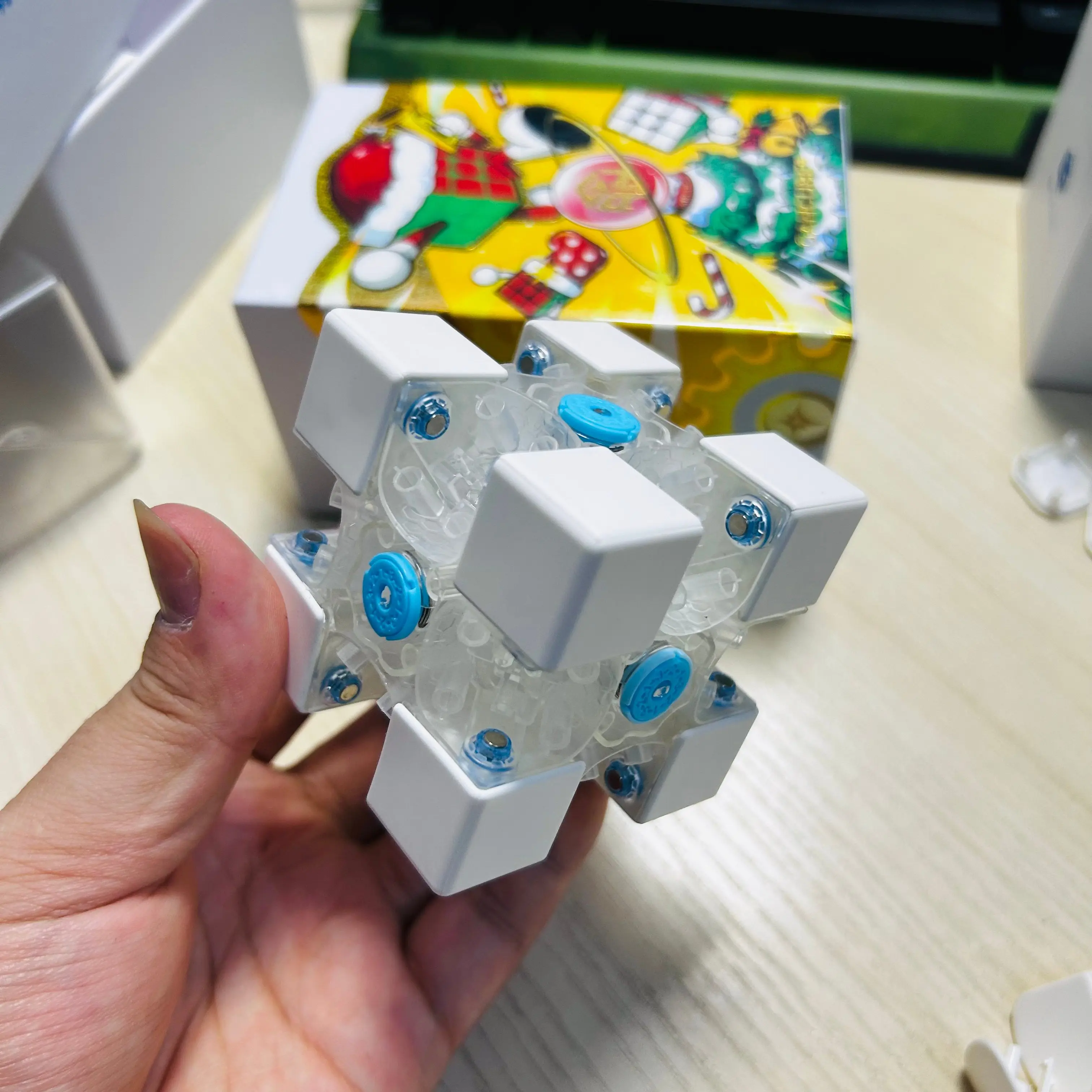 DIY GAN 356ME 2025 Christmas Edition Gan Cube 3x3 Magnetic Magic Speed Cube Stickerless