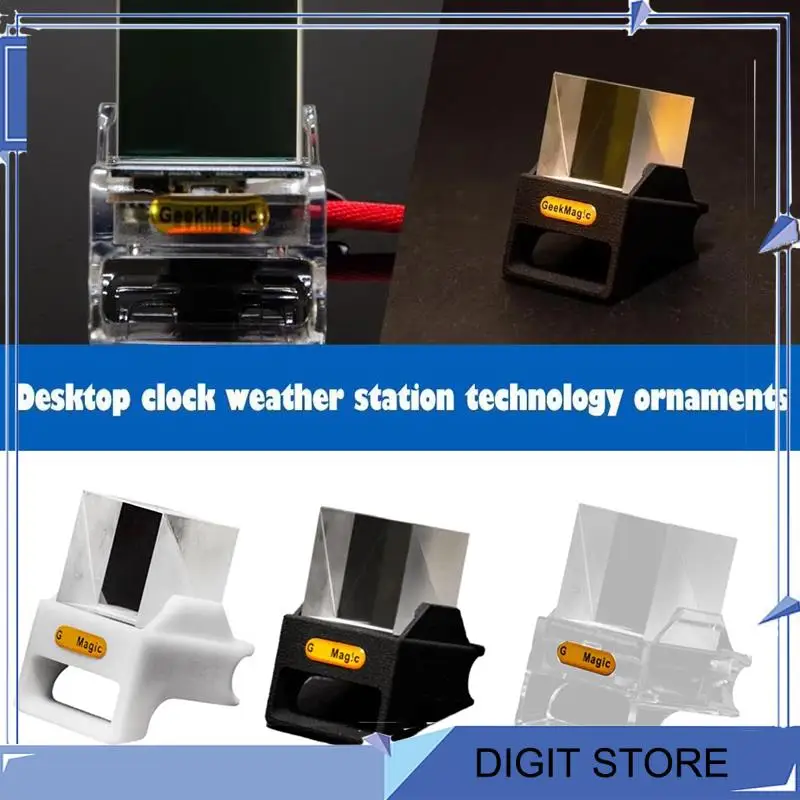 DIGIT-Bitcoin Stock Ticker Monitor Weather Digital Display Clock Personalized GIF Picture Playback Built-In Gyro Sensor Clock A