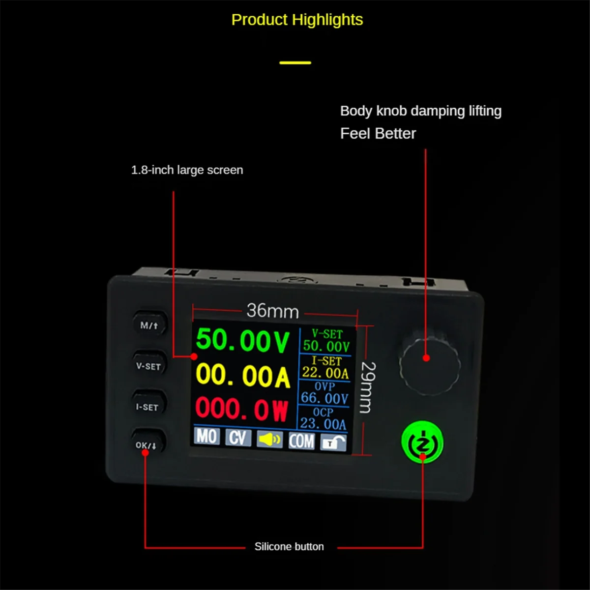 ZK6522C CNC Step-Down DC Power Supply Adjustable Voltage Voltage and Constant Voltage Constant Current Module 1430W