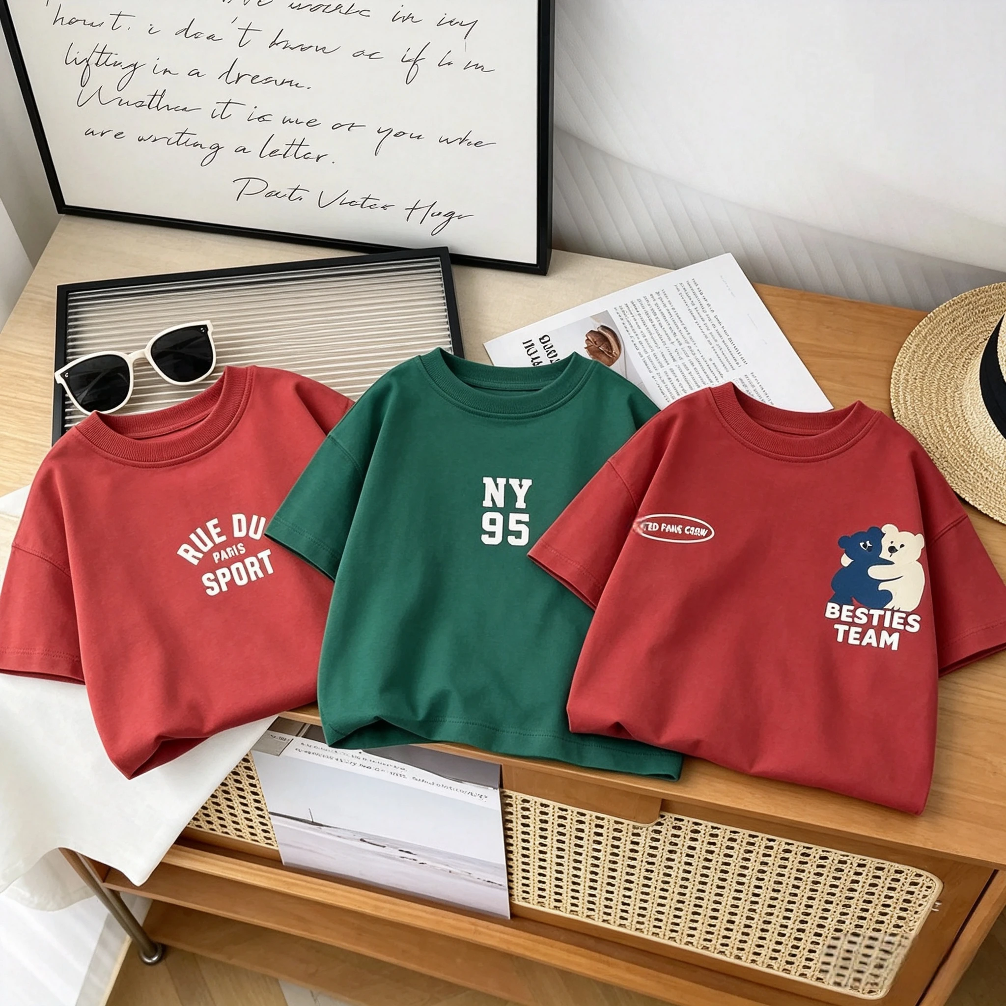 Toddler 2026 Summer Trendy Double Sided T Shirt Unisex Soft Cotton Short Sleeve Tee Cute Snack Animal Graphic Multi Color Option