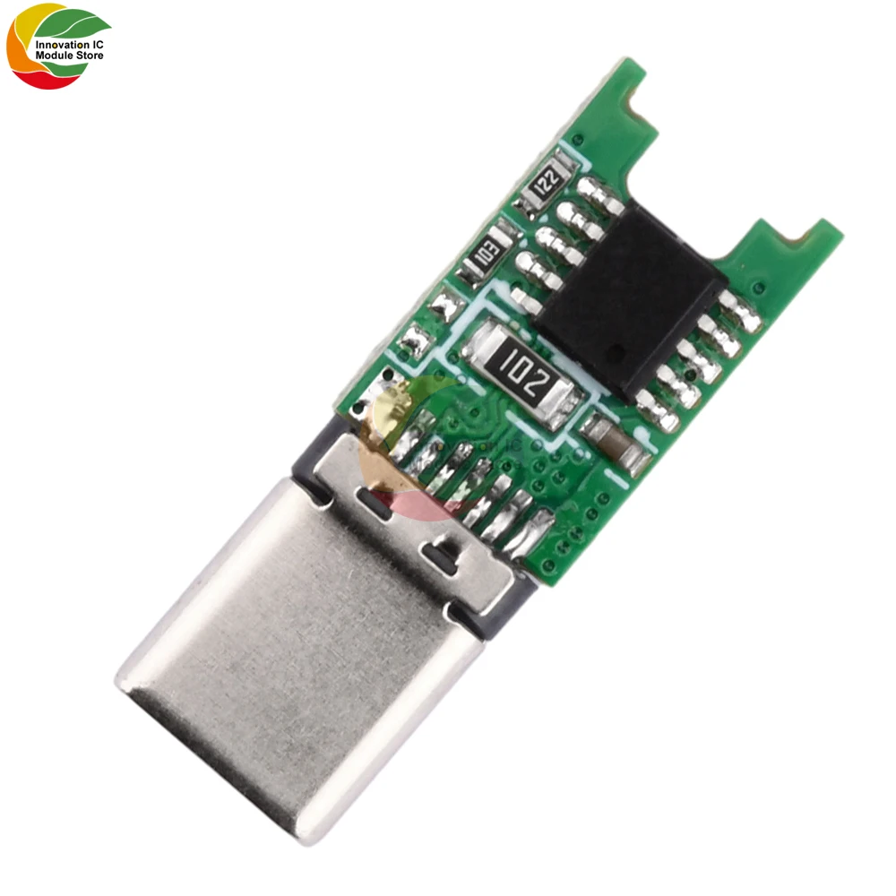 PD QC 2.0 9V 12V 15V 20V Esca Scheda di invecchiamento dell'alimentazione Adattatore modulo trigger di ricarica rapida Tipo-C Maschio