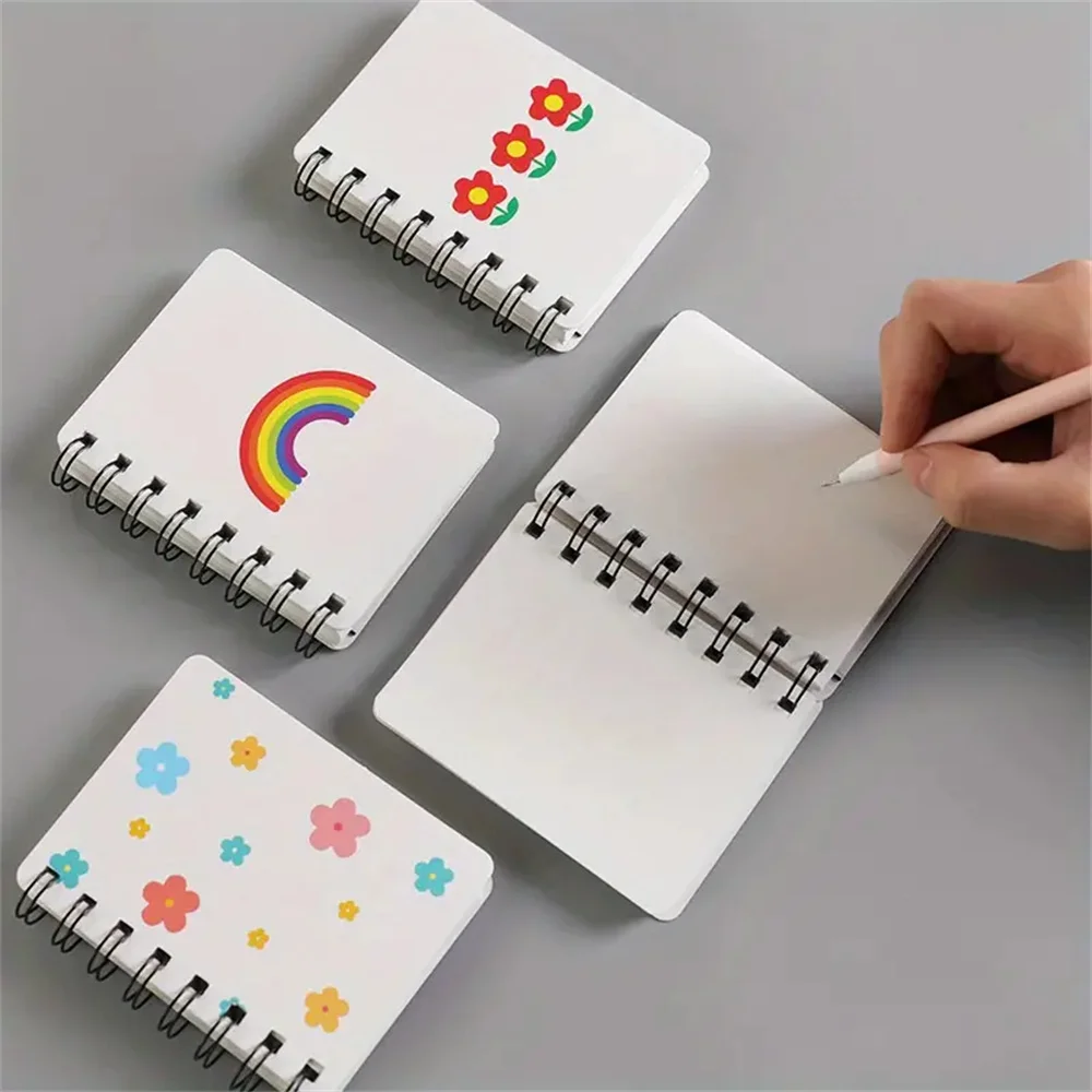 1PC Mini Portable Flipping Line Circle A7 Coil Notebook Pocket Notebook Student Mini Portable Small Notebook School Supplies