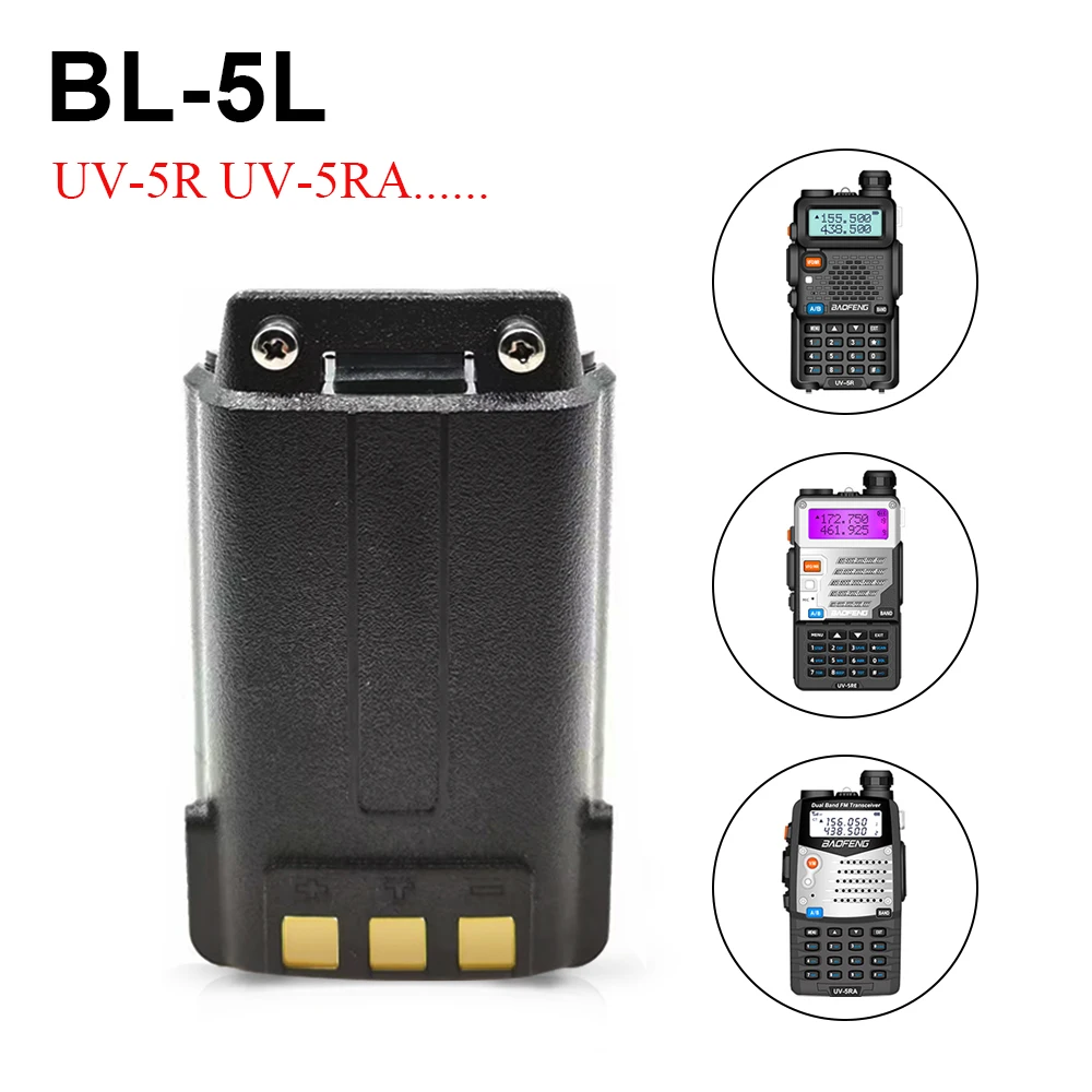 Baofeng Type-c BL-5L 3800mAh 7.4V Extended Li-Ion short Battery for BAOFENG UV-5R  UV-5RX3 UV-5RA UV-5RD UV-5RE UV5RA+ UV5RC