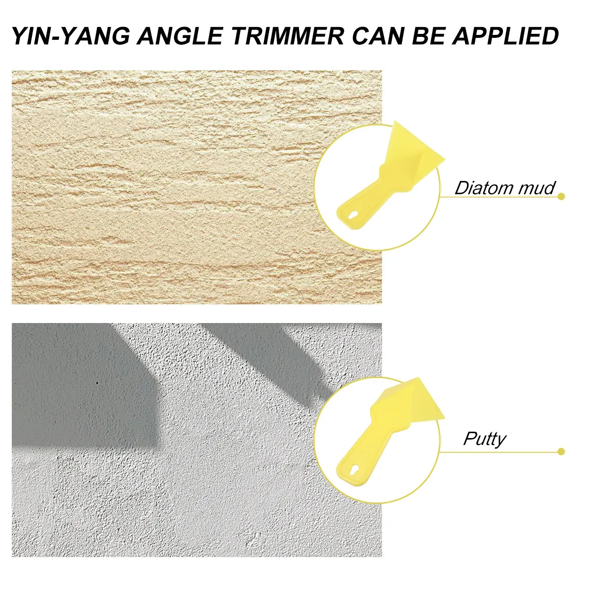 15Pcs Drywall Corner Tool Plastic Handle Comfortable Grip Corner Scraper Tool Thickened Scraper for Home
