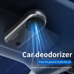 Carro inteligente usb gerador de ozônio máquina de sanitização purificador de ar ozonizador mais limpo ambientador para carro remover somke odor grande bateria