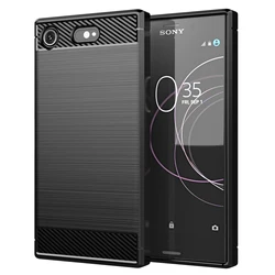 Shockproof Silicone Cases for Sony Xperia XZ1 Compact XZ1 mini Soft Phone Cover For sony xperia xz1 Carbon Fiber Case Fundas