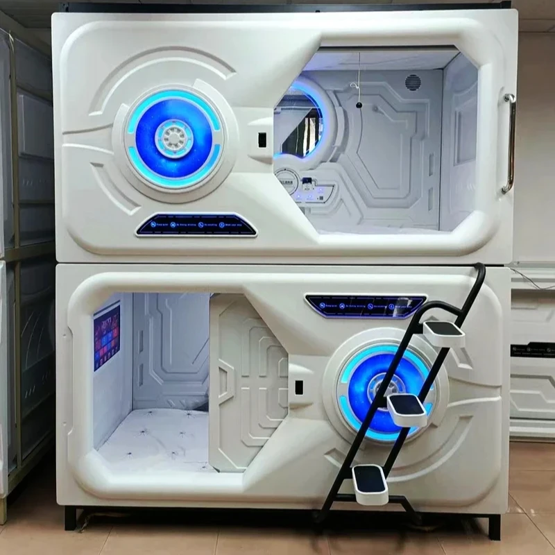

Capsule Sleeping Bed Capsule Room Japanese Style B & B E-Sports Hotel Adult Upper and Lower Bunk Qinglv Single Plastic