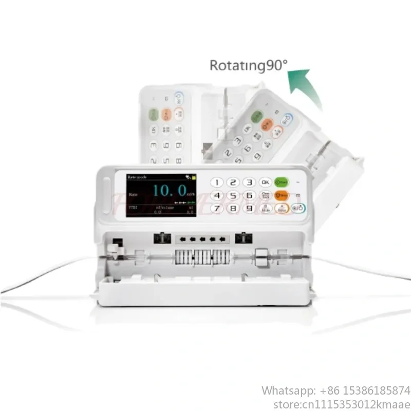 Vequyn 3-Inch Colorful LCD Elastomeric Medical syringe infusion Pump