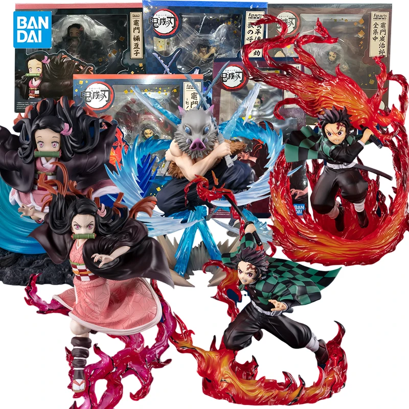 

Bandai натуральная Nezuko Inosuke Tanjirou Figuarts ZERO Demon Slayer EXTRA BATTLE аниме фигурка аниме периферийные устройства куклы для коллекционеров