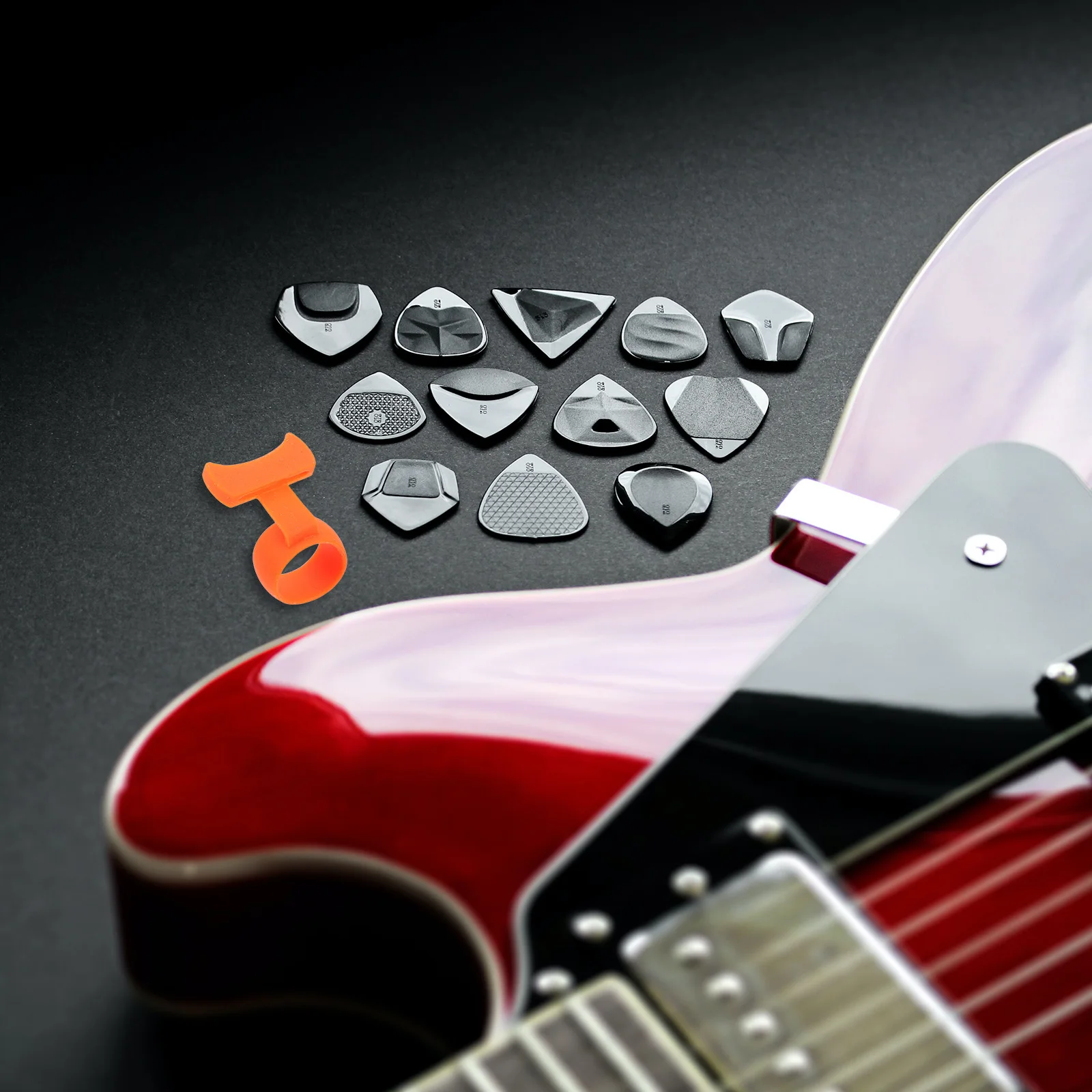 

Non-Slip Pick Holder For Beginners Electric Acoustic Plectrum Grip Aid Finger Protector Strumming Enhanced Control Durable