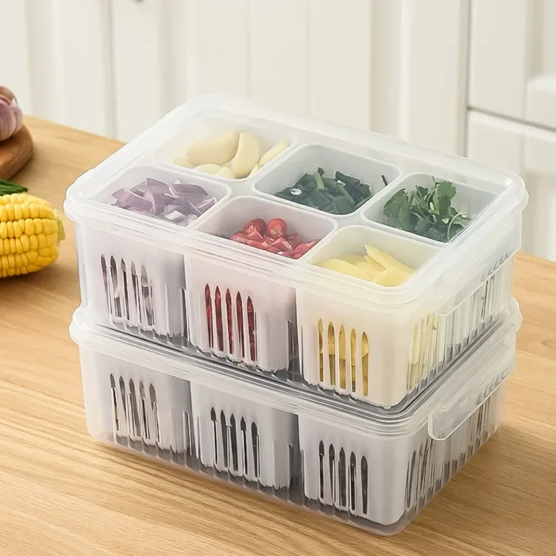 Food storage box preparation rack Onion ginger covered vegetable box Garlic crisper box