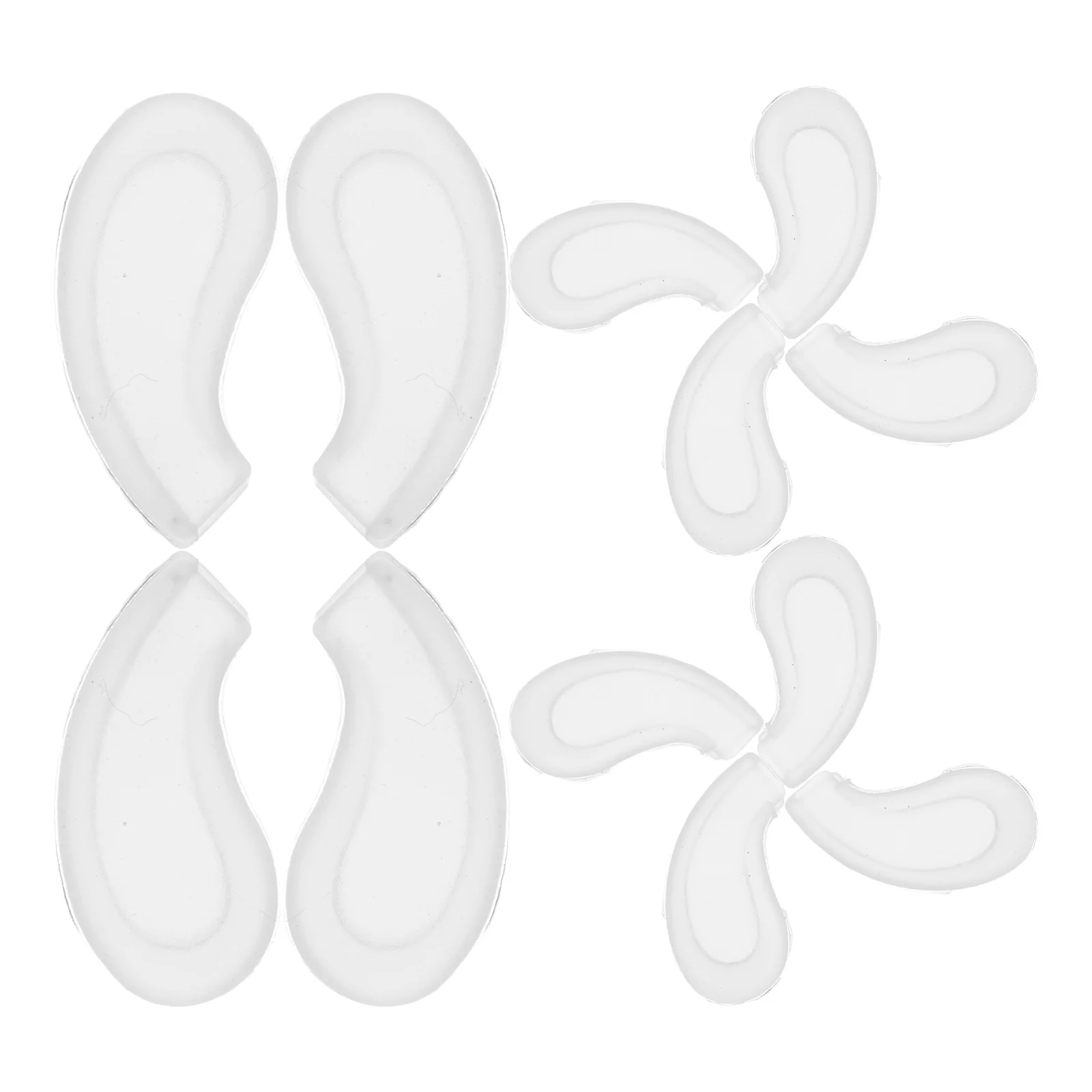 

10 Pairs Nose Pads Soft Silicone Anti Slip Glasses Repair Kit Sunglasses Nose Grips Child Pressure Relief Rubber Replacement