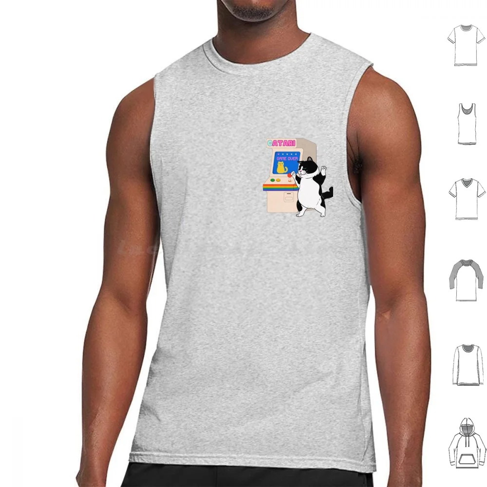 Tank Tops Print Cotton Retro Commodore Arcade Gaming Game Vintage Gamer 8 Bit 80s Amiga Computer Geek C64 Classic 16 Bit