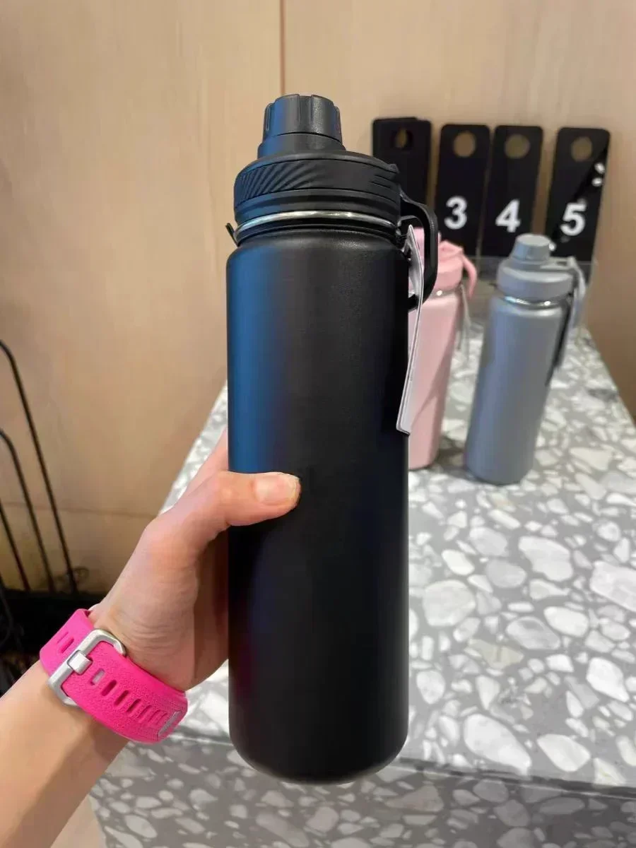 Solid Colo Back to Life Sports water bottle 710ml Stainless Steel Pure Titanium Vacuum Portable Leakproof Insulated Water Cup
