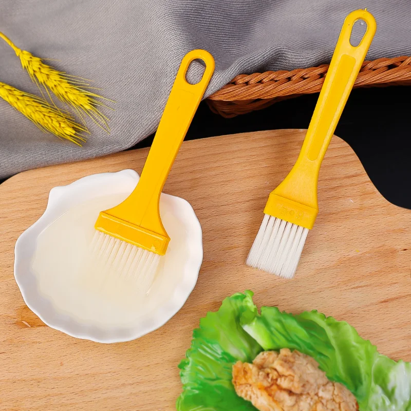 Barbecue Brush with Thin Handle Plate Oil Brushes Pastry Brushes Sauce Small Paint Portable Barbecue Home Kitchen Cooking Tools