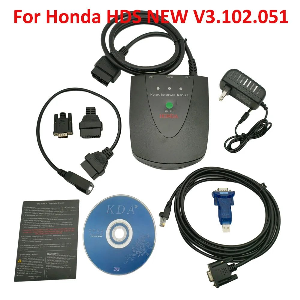 Для Honda HDS NEW V3.102.051 Obd2 Автомобильный сканер HDS HIM Диагностический инструмент с двойной платой USB к RS232 Активация Автоинструменты Запчасти