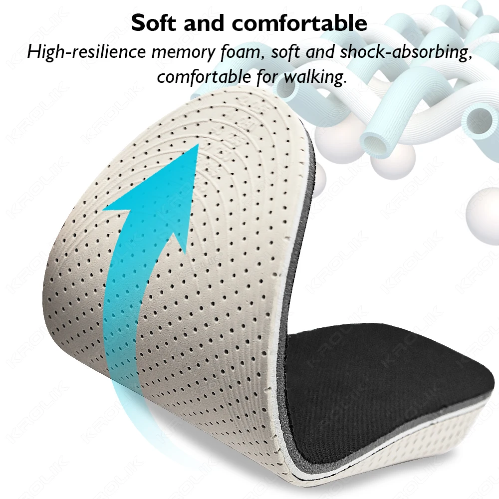 Invisible Height Increase Insoles EVA Memory Foam Men Women Shoe Insole Heel Lifting 2/3/4/5CM Taller Cushion Heighten Shoe Pad