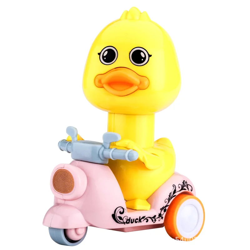 

Children's push back toy car boys and girls cartoon duckling model toy