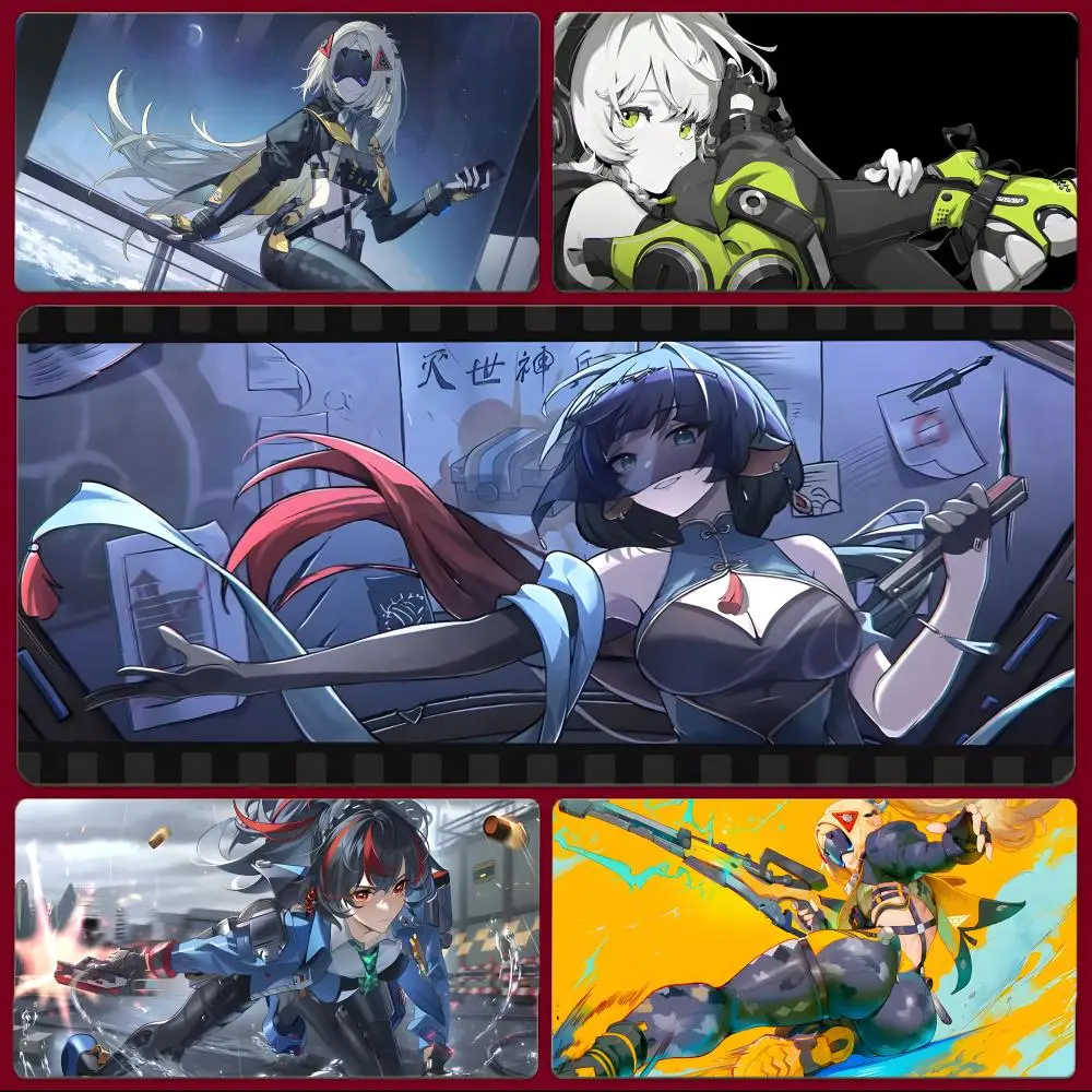 game futuristic Z-Zenless Zone Zero Mouse Pad Large Gaming Mousepad with Stitched Edges Thickened Desk Mat PC