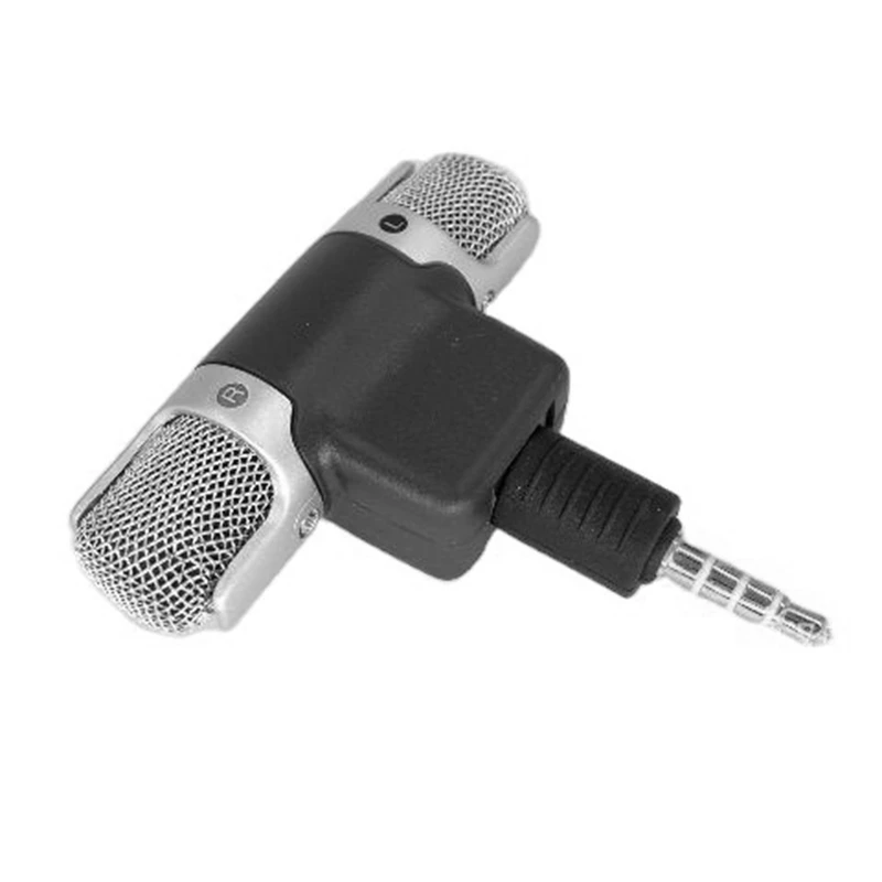 Mini 3.5mm Jack Microphone Portable Stereo Microphone for Phone Recording Microphone for Smartphone