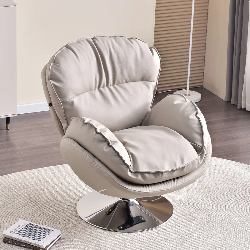 High Quality Modern Luxury Designers Swivel Chair Living Room Lounge Furniture with Stainless Steel Accent Leisure Chair