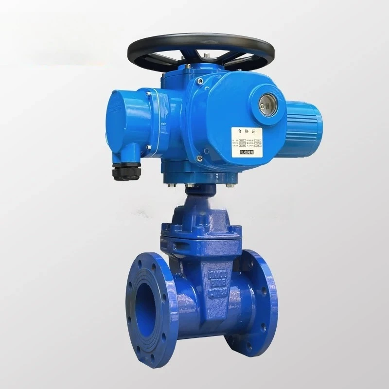 Electric soft seal gate valve Z945X-16Q flanged dark rod gate valve sewage remote adjustment elastic seat seal