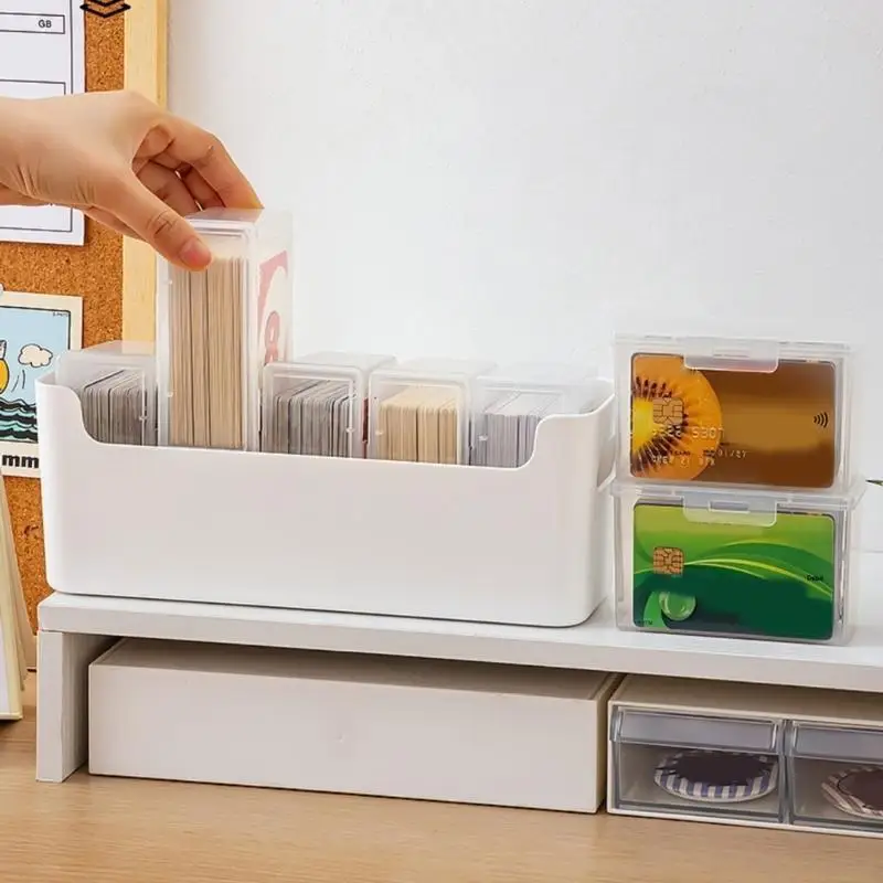 6 PCs Flexible Kartenorganisatoren 5 Abschnitte transparent staubdichtes Deckungsschule Büroversorgung P31B
